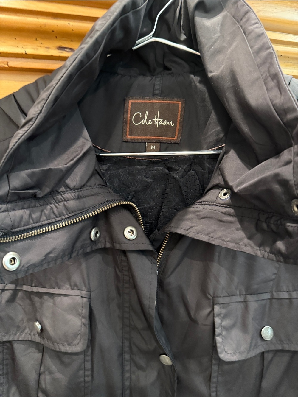 Cole Haan Black Utility Field Jacket
